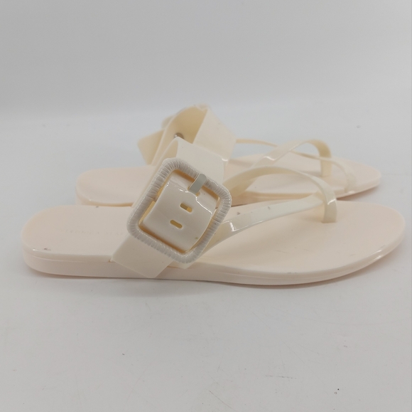 Veronica Beard Salva Jelly Strappy Flip Flop Flat Sandals White US 8 - Picture 2 of 8